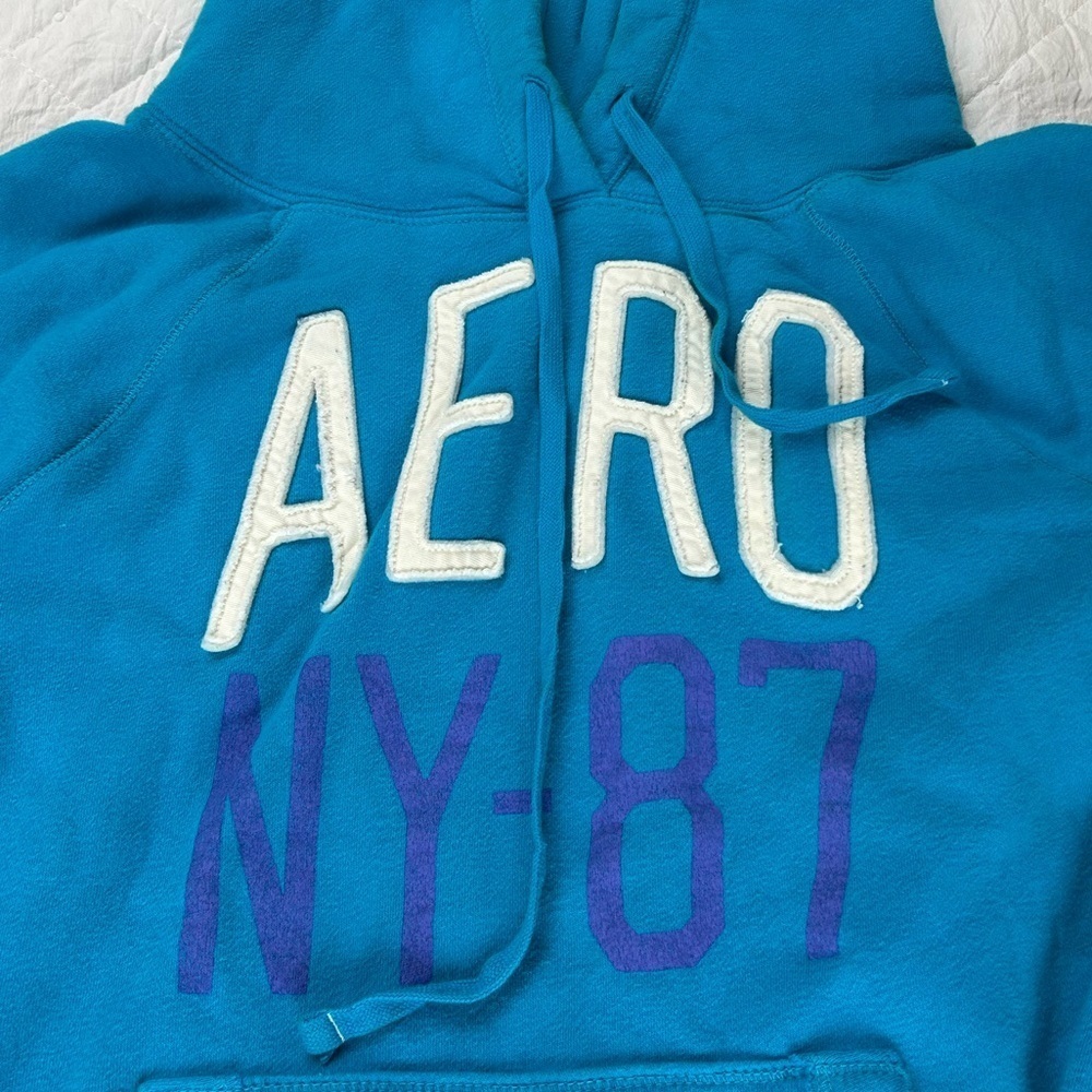 Aero vintage Blue Hoodie - Picture 2 of 4